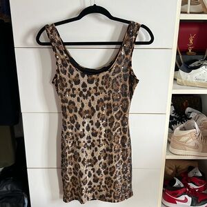 Leopard Sequence Dress